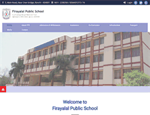 Tablet Screenshot of firayalalpublicschool.com